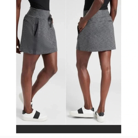 NWOT Athleta Charcoal Gray Women's Metro Downtown Skort Size Small - Picture 2 of 12
